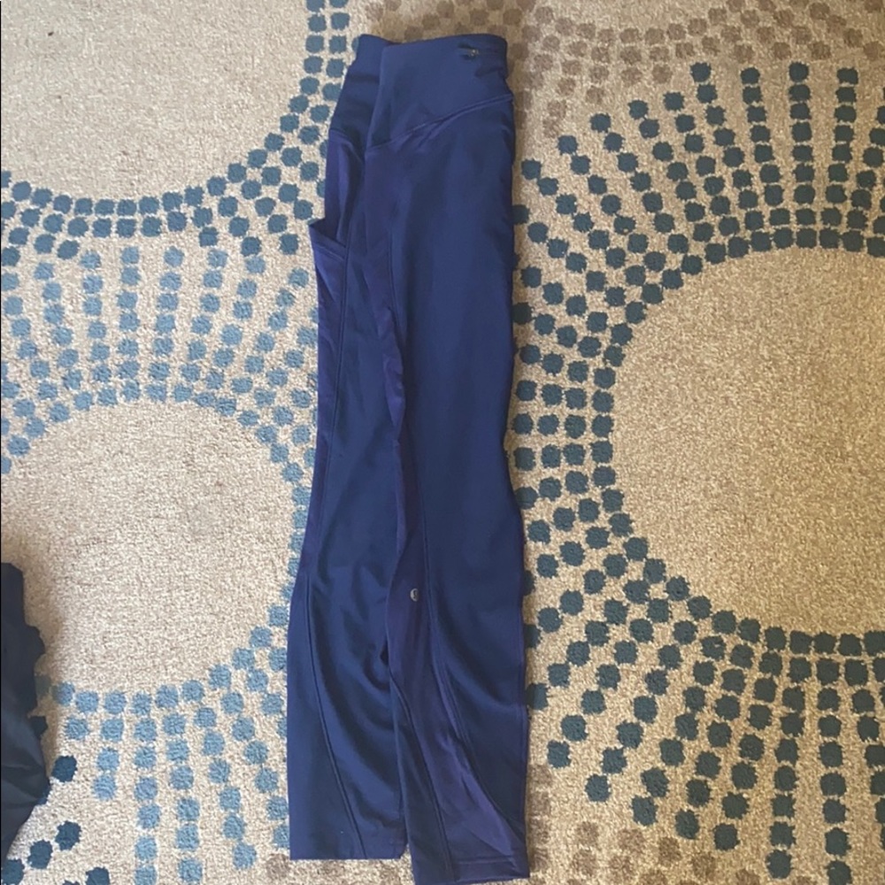 Size 6 Lulu Lemon Fleece Lined Leggings